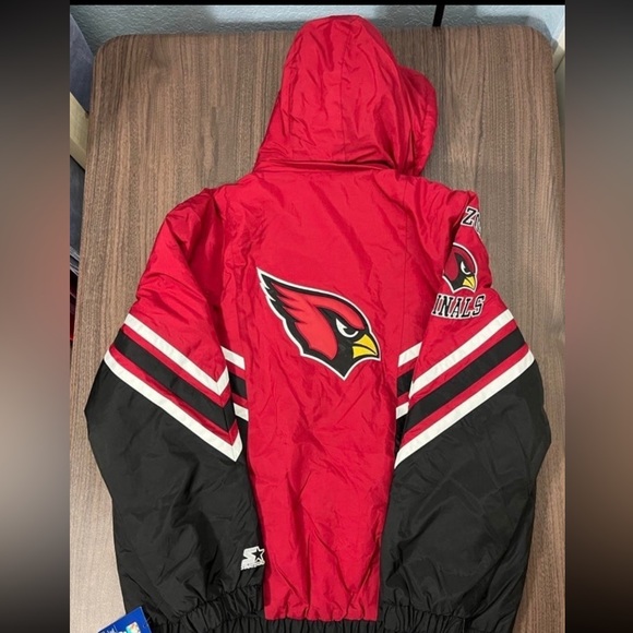 New Arizona Cardinals starter Zip / Snap Jacket - Mens XL - Picture 9 of 13